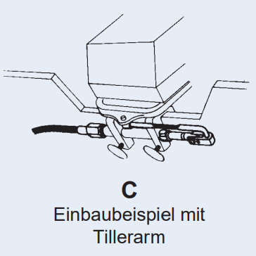 ULTRAFLEX Pinnenarm Tillerarm A74SS für Johnson Evinrude OMC Motoren