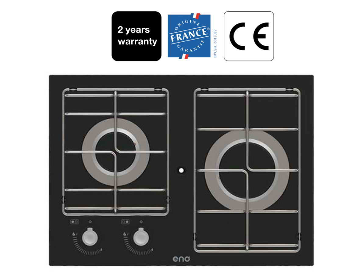 Eno Masterglass 2 Brenner Einbaukochfeld