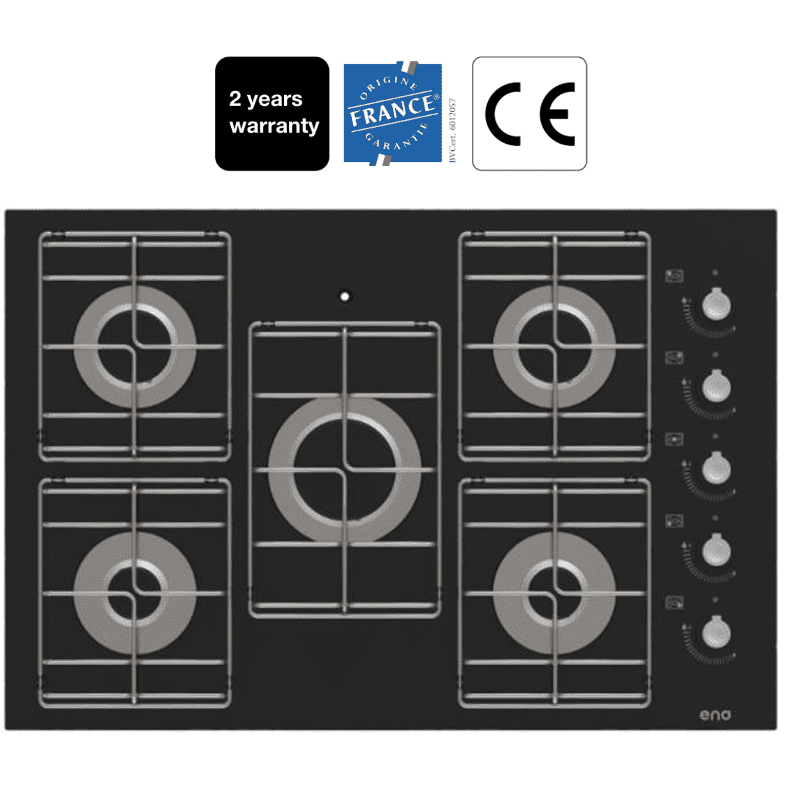 Eno Masterglass 5 XL Brenner Einbaukochfeld