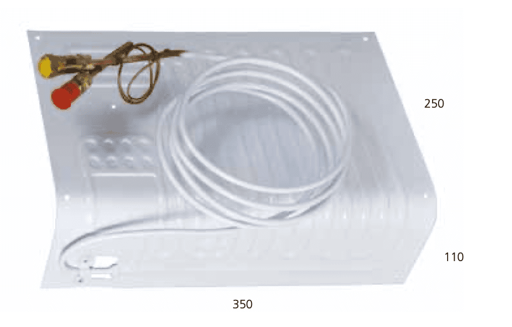 Isotherm Selbstpumpende Seewasserkühlung Kühlanlage mechanisches Thermostat 12/24V bis max. 100 Liter (2057)