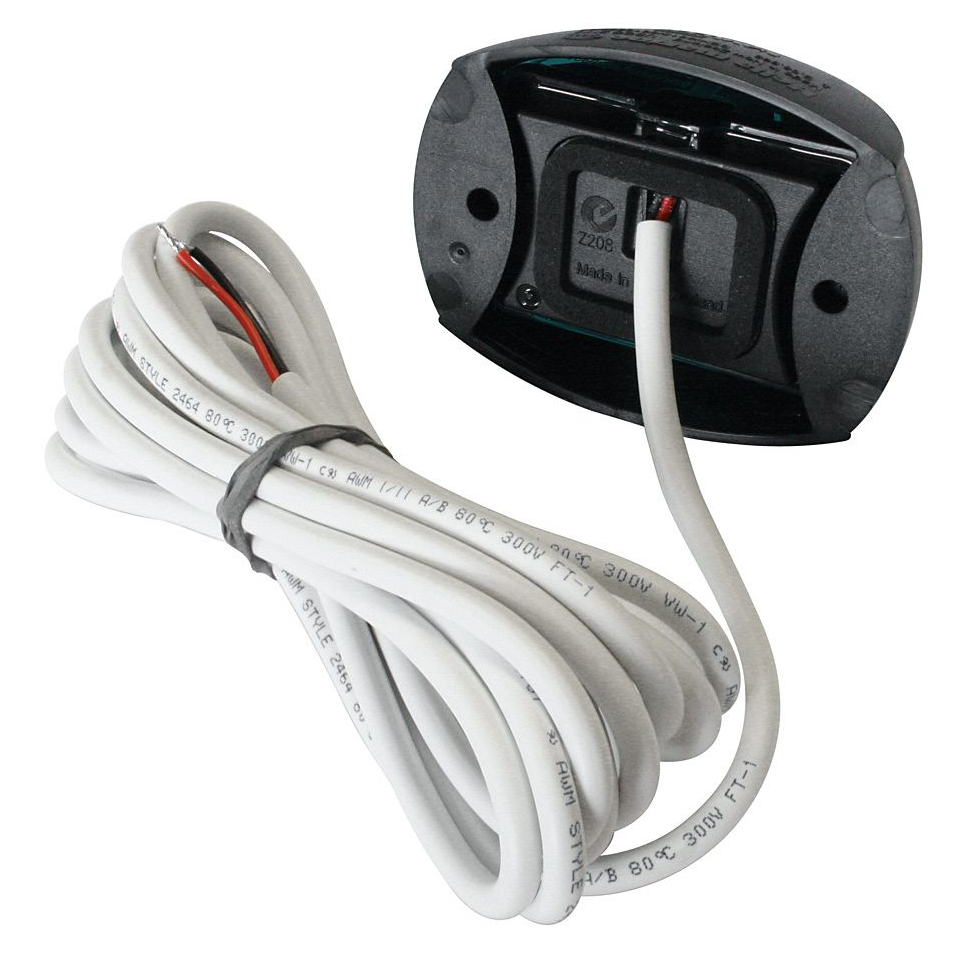 Hella NaviLed Compact Backbord-Navigationslampe rot, weiß, BSH Zulassung, 2,5 Mtr. Kabel