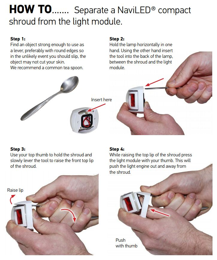 Hella NaviLed Compact Set Steuerbord & Backbord BSH Zulassung 120 mm Kabel