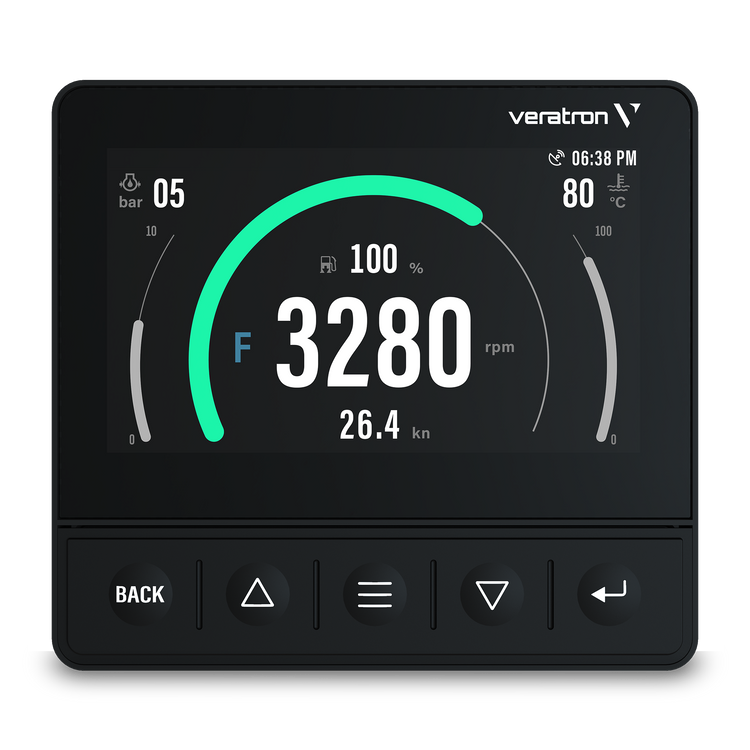 VDO Veratron OL43 OceanLink TFT Display, 4,3'', schwarz, 12/24 Volt
