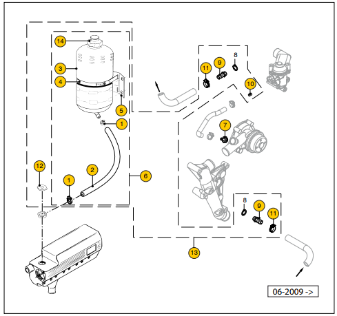 Vetus Boiler-Anschluß-Kit M4.15/17/35/45/55/56