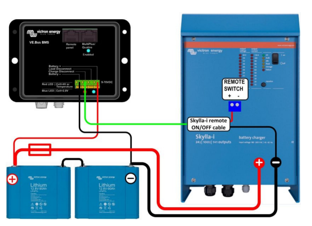 Victron Skylla-i remote ON/OFF Kabel