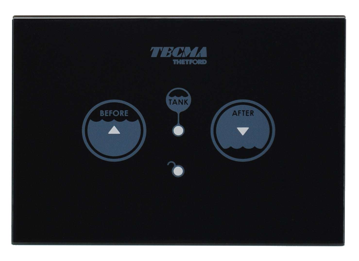 Tecma E-Breeze Toilette 12V mit Bidet, Heizung, Trockner, Softclose, Touch Control in schwarz, Magnetventil