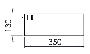 Isotherm Verdampfer 350x130mm Medium für Compact