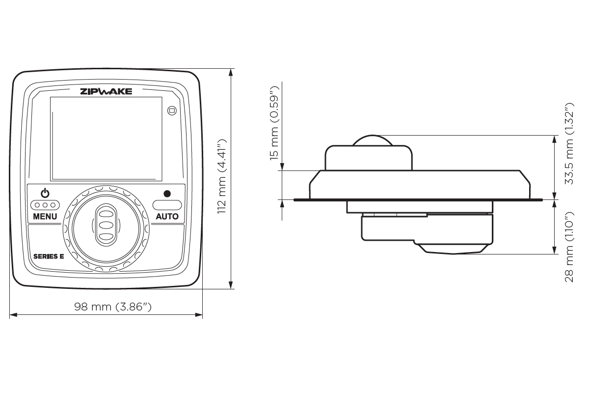 Zipwake Kit Box 400 E ROUND R1000