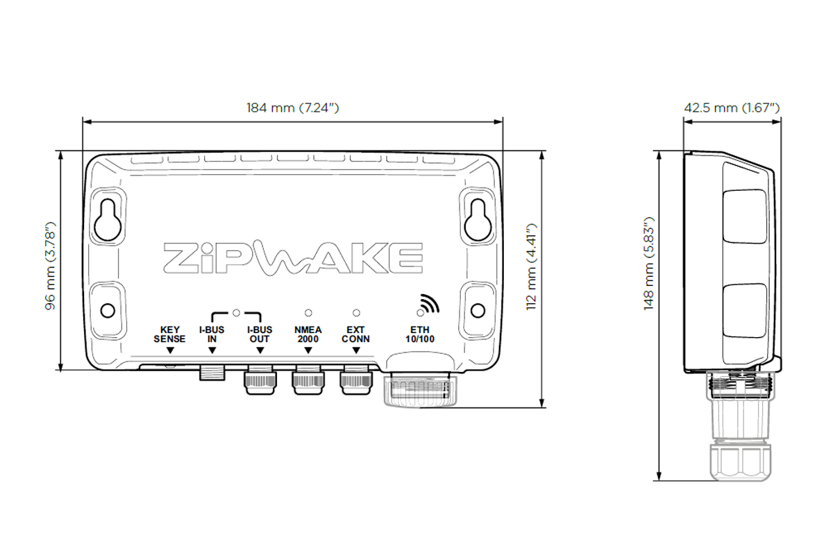 Zipwake Kit Box KBI600-S für MFD/CAN/NMEA