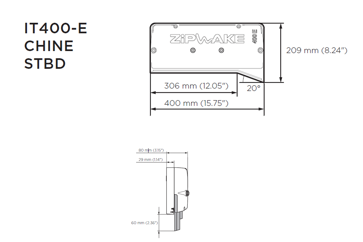 Zipwake Interceptor 600-E PRO CHINE PORT
