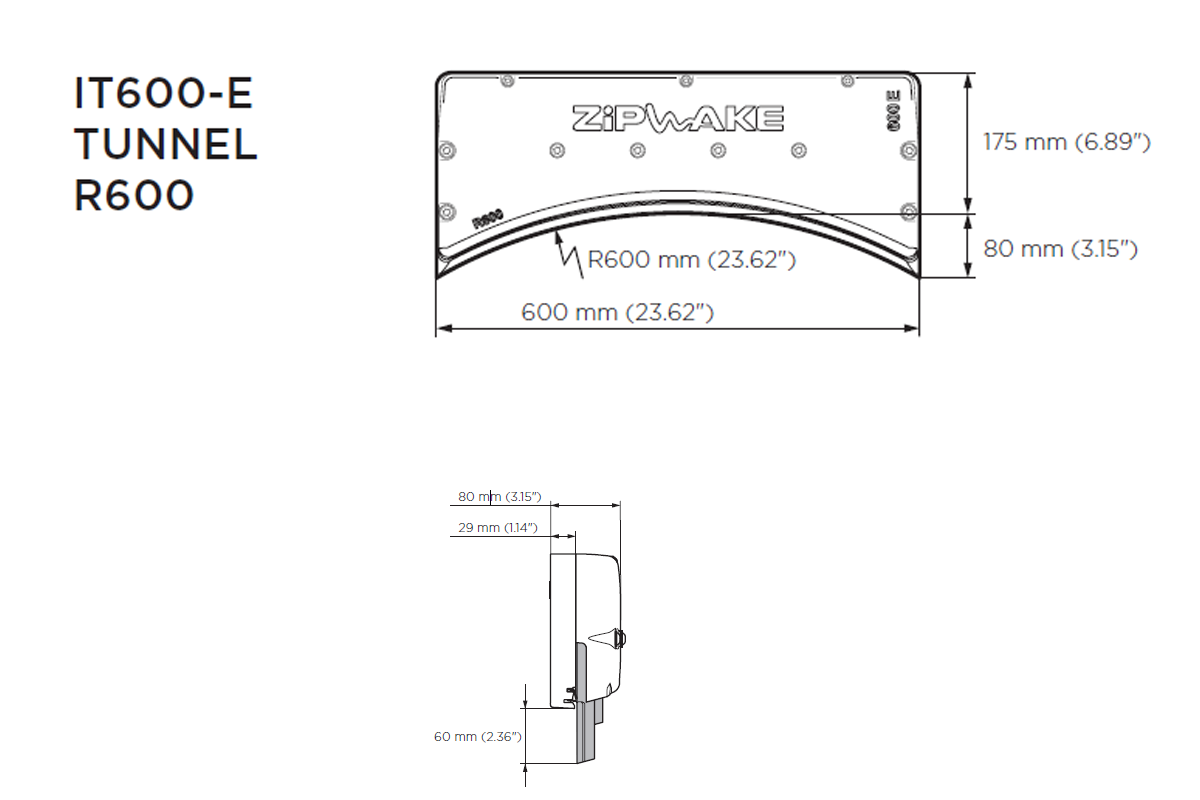 Zipwake Interceptor 600 E TUNNEL R800
