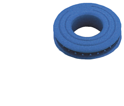 Allpa Kunststoff Segelöse, Ø14mm, Blau (Wird Mit Hammer Gestanzt) (Display-Karton 12 Stück)