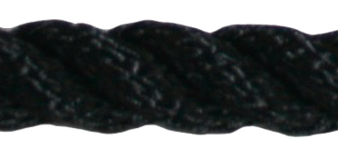 Allpa Allcord-1, Geschlagenes Polyester, Ø12mm, Schwarz; Eco