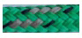 Allpa Allcord-19, Doppelt Geflochtene Schotleine Full Color, Ø12mm, Grün Mit Grauem Kennfaden, 200m