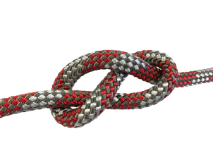 Allpa Allcord-20, Doppelt Geflochtene Schotleine Mixed Colors, Ø10mm, Grau/Rot, 200m