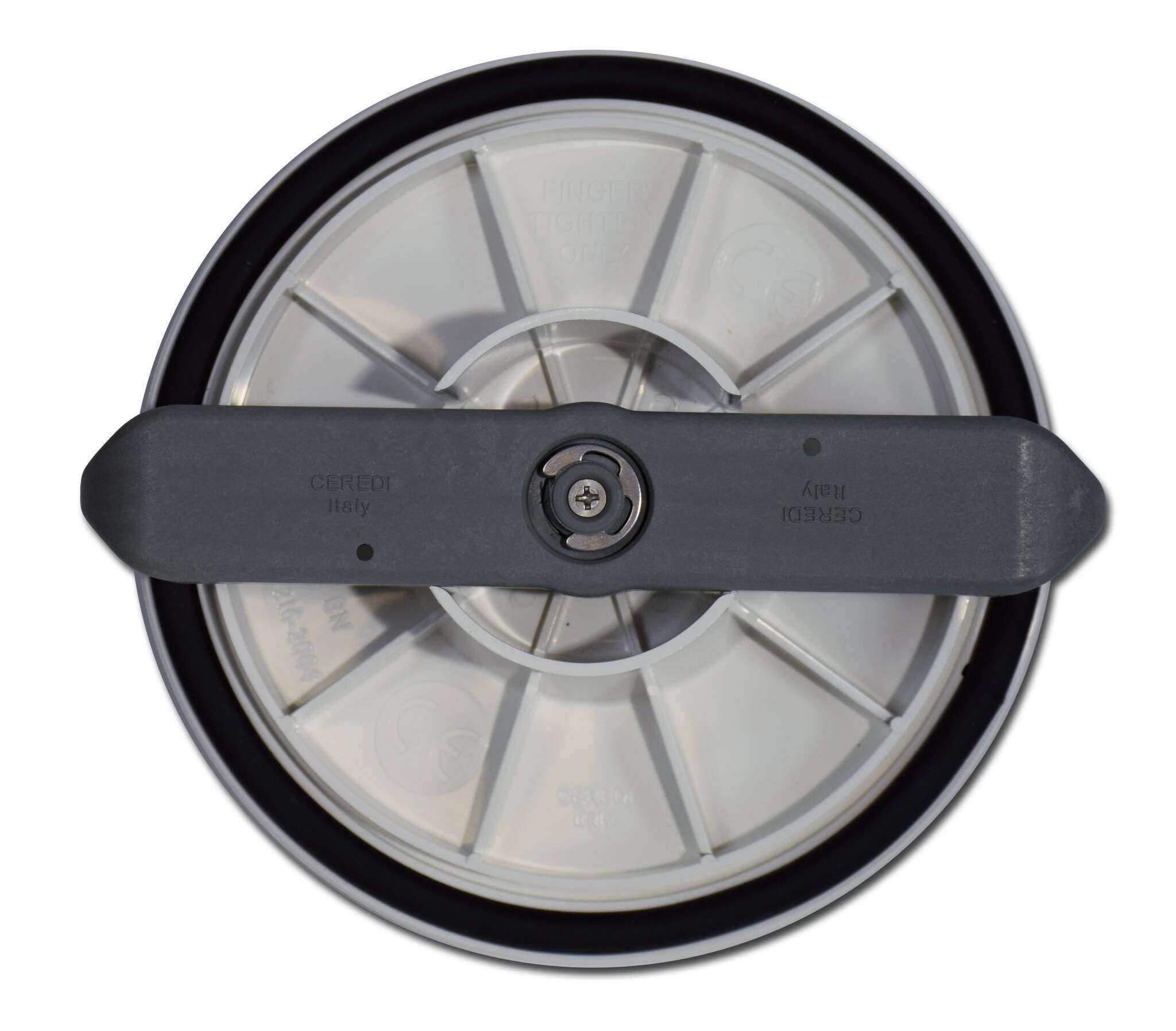 Inspektionsdeckel Nautylus Überlauffähig; Ø200mm Schwarz