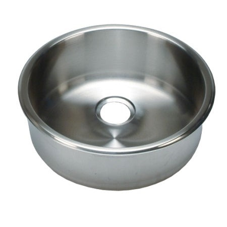 BARKA Waschbecken zylindrisch Edelstahl satin 300x125mm