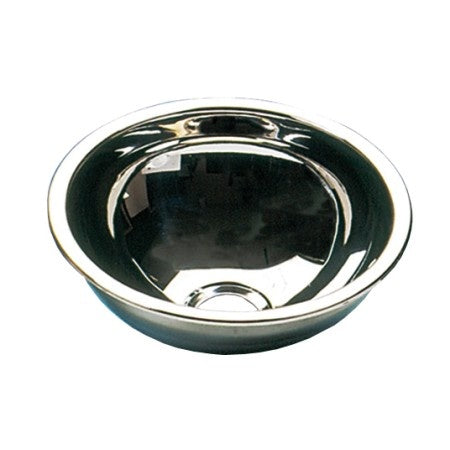 BARKA Waschbecken halbkugel Edelstahl poliert 20x10-30x18 cm