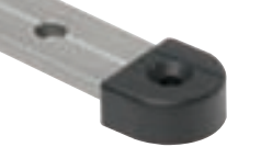 BARTON Kunststoff Endstück für T-Schiene 20 mm, Gr. 1