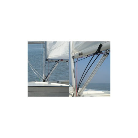 BARTON Kicker Boomstrut GFK 100 cm für Folkeboote schwarz oder weiß