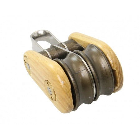 BARTON Doppelblock kugelgelagert Holz 30x12-45x14 mm 8-10 mm Tau, Auge