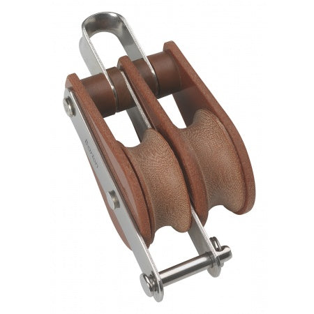 BARTON TUPHblox Doppelblock 20-64mm, Seil 8-16mm, Auge / Unterbügel