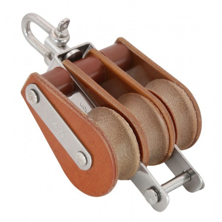 BARTON TUPHblox Dreifachblock 20-64mm, Seil 8-16mm, Wirbelschäkel / Unterbügel