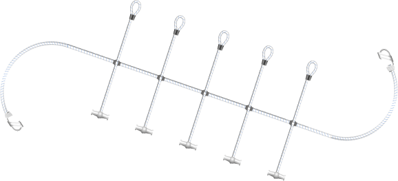 Allpa Segelspinne, L=3000mm, Ø10mm