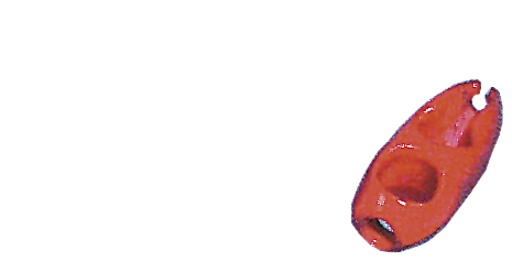 Allpa Kunststoff Klemme Für Gummiseil Ø8mm, Rot