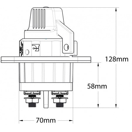CARLING Batterieschalter BD 12/24V 300A abschließfähig