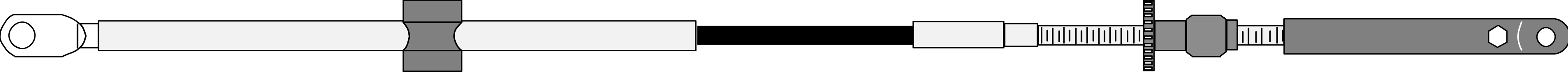 Seastar Kabel Cc205 22' (6.70m) Omc Turbo Jet-Throttle