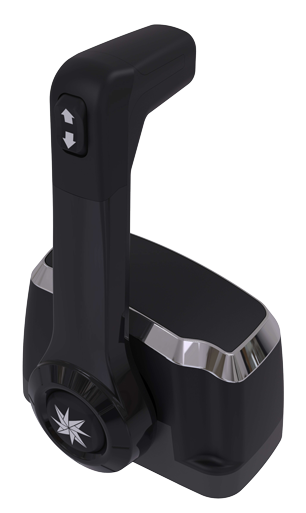 Seastar Xtreme Topmontage Schaltkasten, Mit Trim Schalter, Schwarz