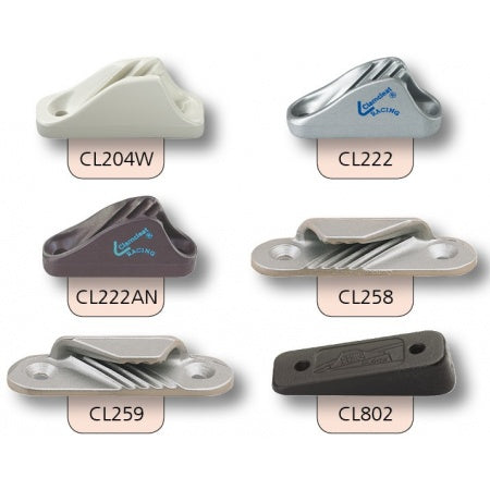 Clamcleat® Tauklemmen - Klemmen für 1-6mm Tauwerk - offene Klemmen