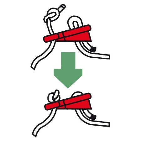 CLAMCLEAT Seilklemmen-Set Jiffy Tie PP 6St. mit Seil 5mm 1,5m