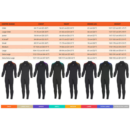 Crewsaver Centre Range Nassanzug mit Ärmeln