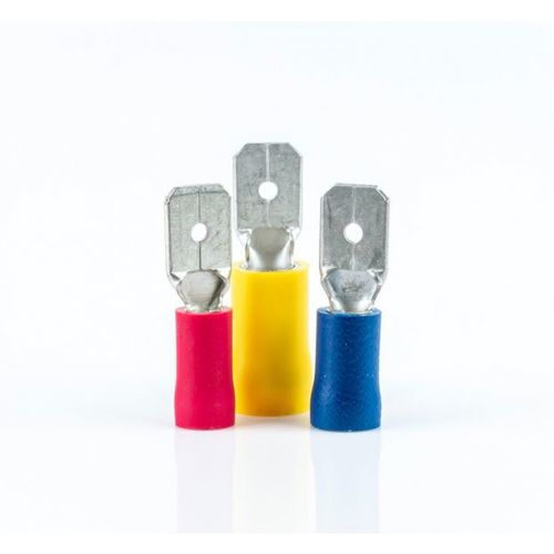 Crosseven Isolierte Flachstecker Rot 2,8 mm