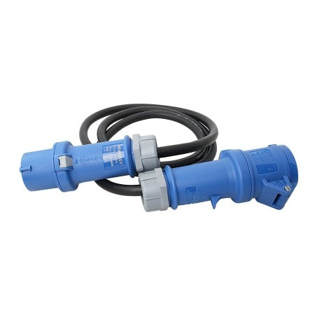 CEE Verlängerungskabel 230V 3-polig mit Stecker und Kupplung, 1,5m