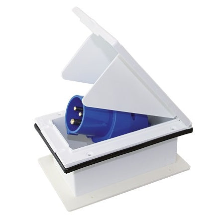 CEE Einbau-Wandstecker, ausschwenkbar 230V 3-polig