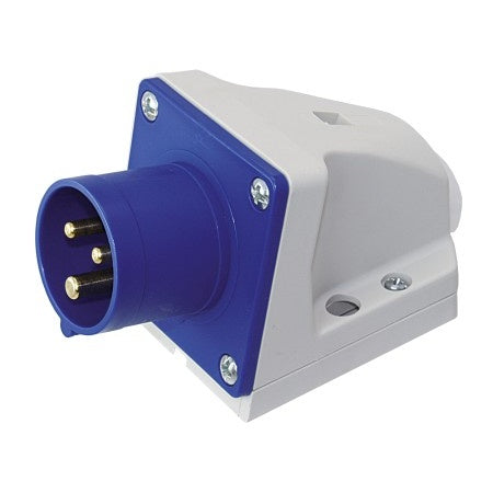 CEE Aufbau-Wandstecker 15° 230V 3-polig