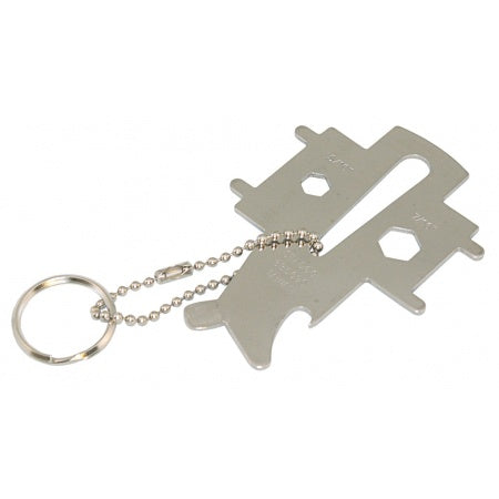 Multifunktions-Schlüssel als Schlüsselanhänger Edelstahl 102mm mit/ohne Anhänger