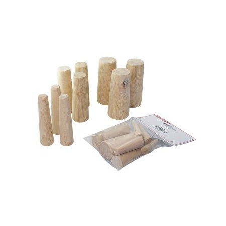 Leckpfropfen-Set, konische Not-Stopfen Holz 5-37/19-40mm 9/10St.