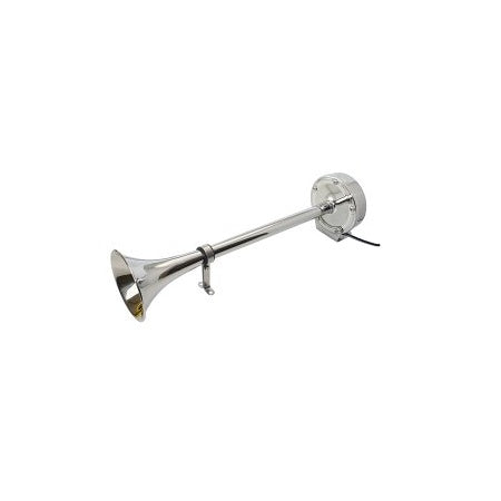 Signalhorn Edelstahl 12V 390mm 110/108dB einzeln/doppel