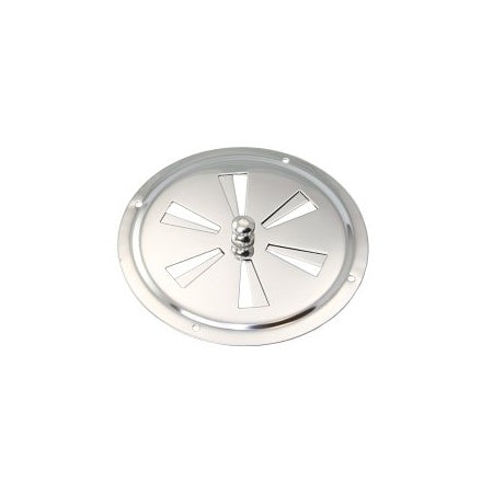Lüfter-Rosette mit Knauf mittig/seitlich A2 102-152mm