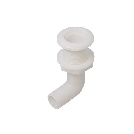 Borddurchbruch Acetal 3/4"-1 1/2" weiß 90°-Winkel