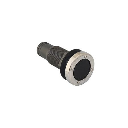 Borddurchbruch Acetal 1 1/2' Edelst.kappe+Ventil