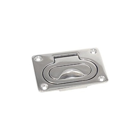Bodenheber-Einlassgriff A4 77x55mm, mit/ohne Feder