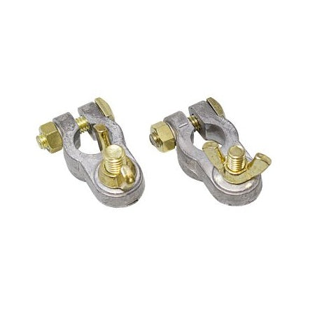 Batterie-Polklemmen mit Flügelmutter MsZn 5/16' (8mm) 2St.