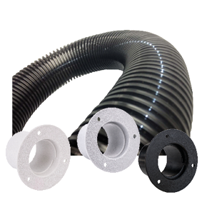 Shield Sternflex Schlauch, grau; Preis pro Rolle 50' (15,25m)