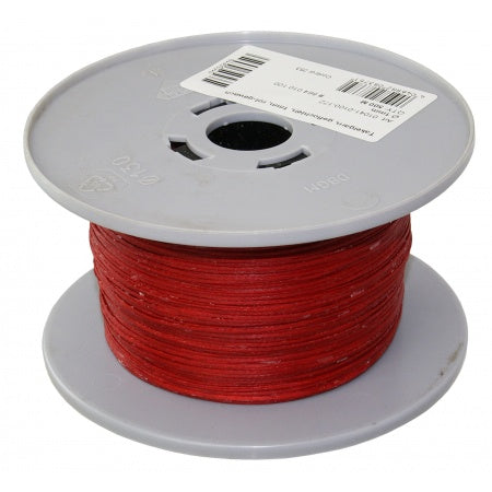 GLEISTEIN Takelgarn, gewachst, geflochten 1-1,5 mm, Weiß, Rot, Schwarz 500 Mtr. Spule