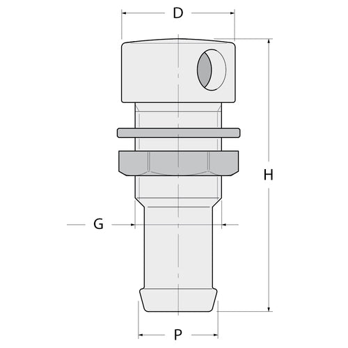 Guidi Entlüftung gerade - 3/4''x20